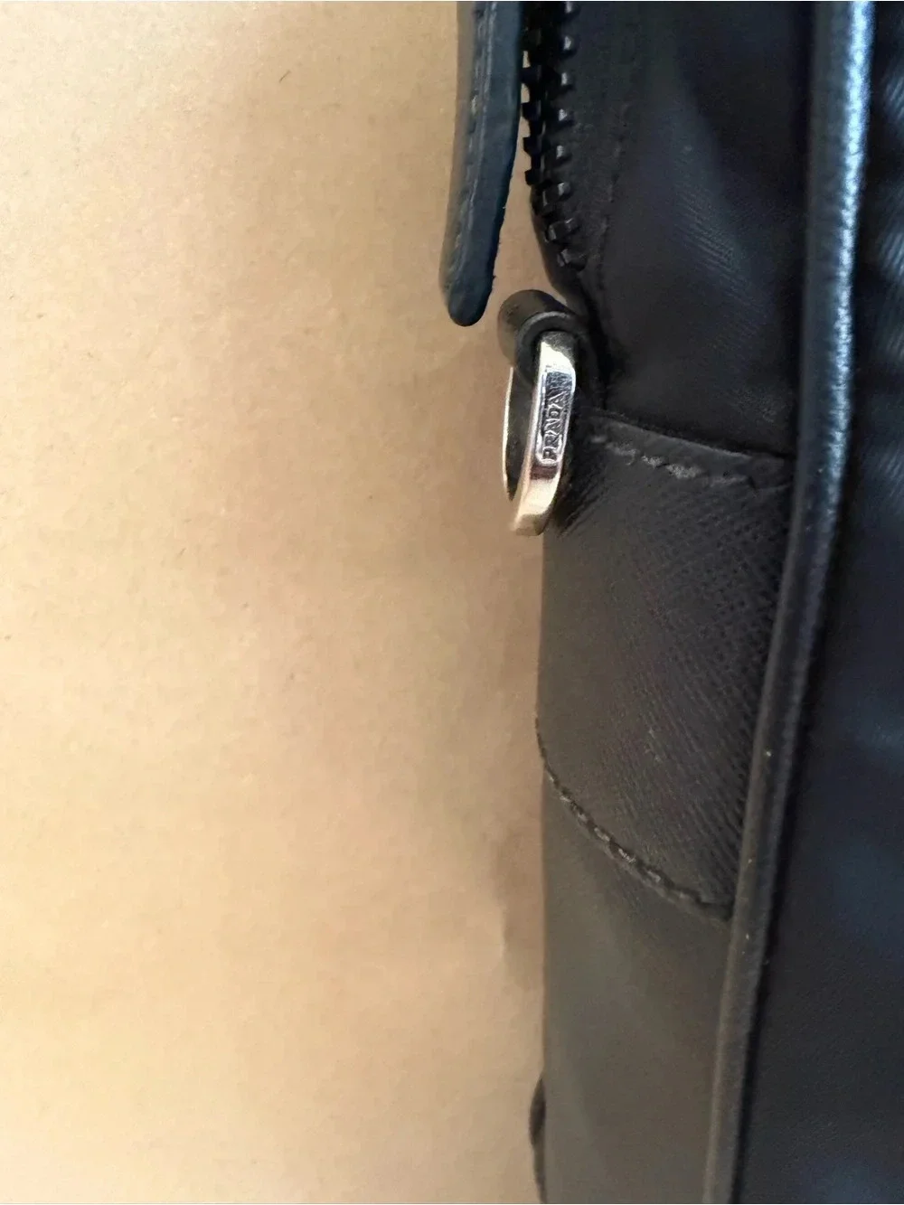 Prada Black Nylon Top-Handle Briefcase